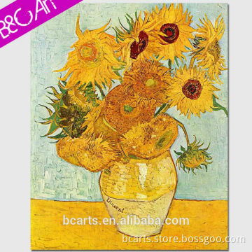 van gogh sunflower series painting with frame for sale